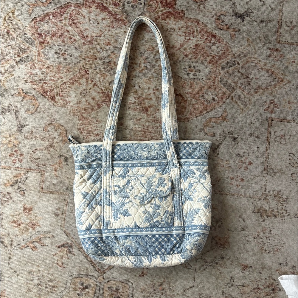 Vintage Vera Bradley Floral Quilted Tote Bag